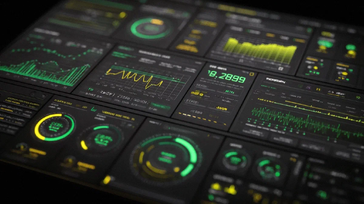 Zone software dashboard with live electrical signals, gauges and trends